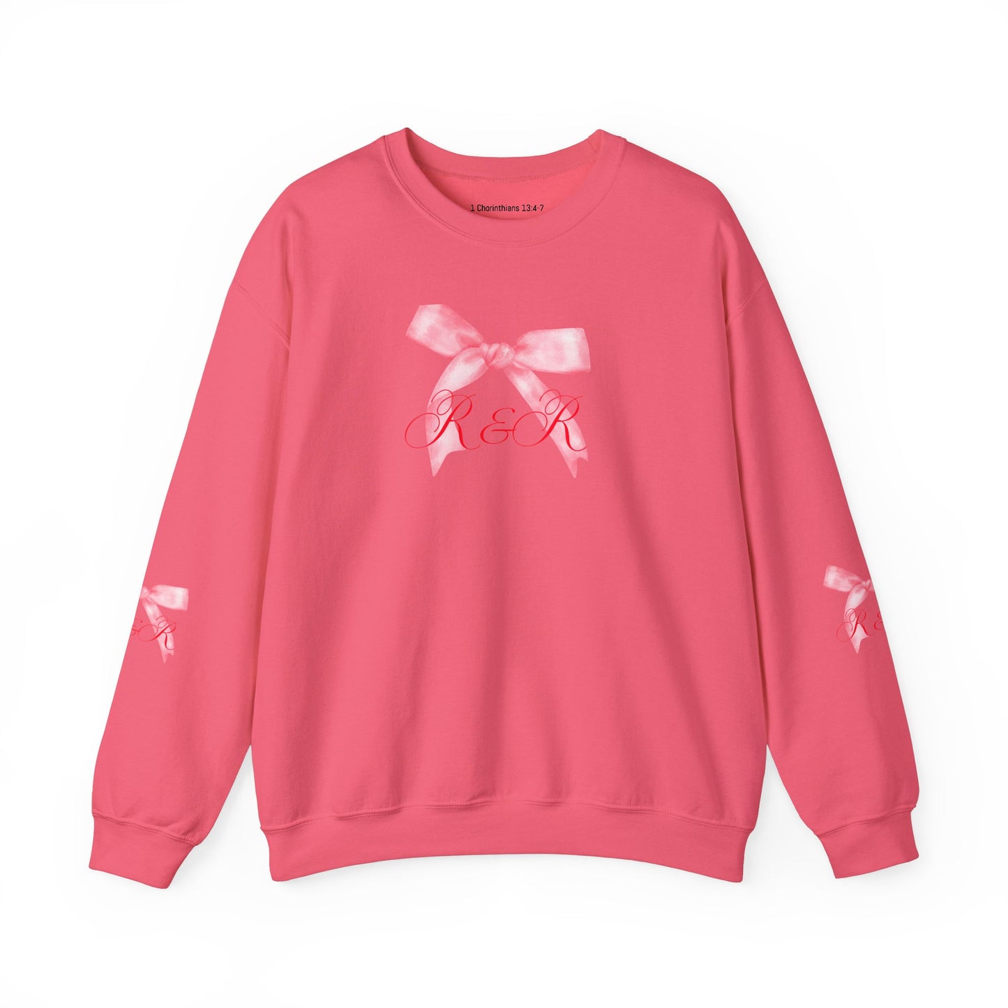 Pink RESTORED & RENEWED Bow Sweatshirt