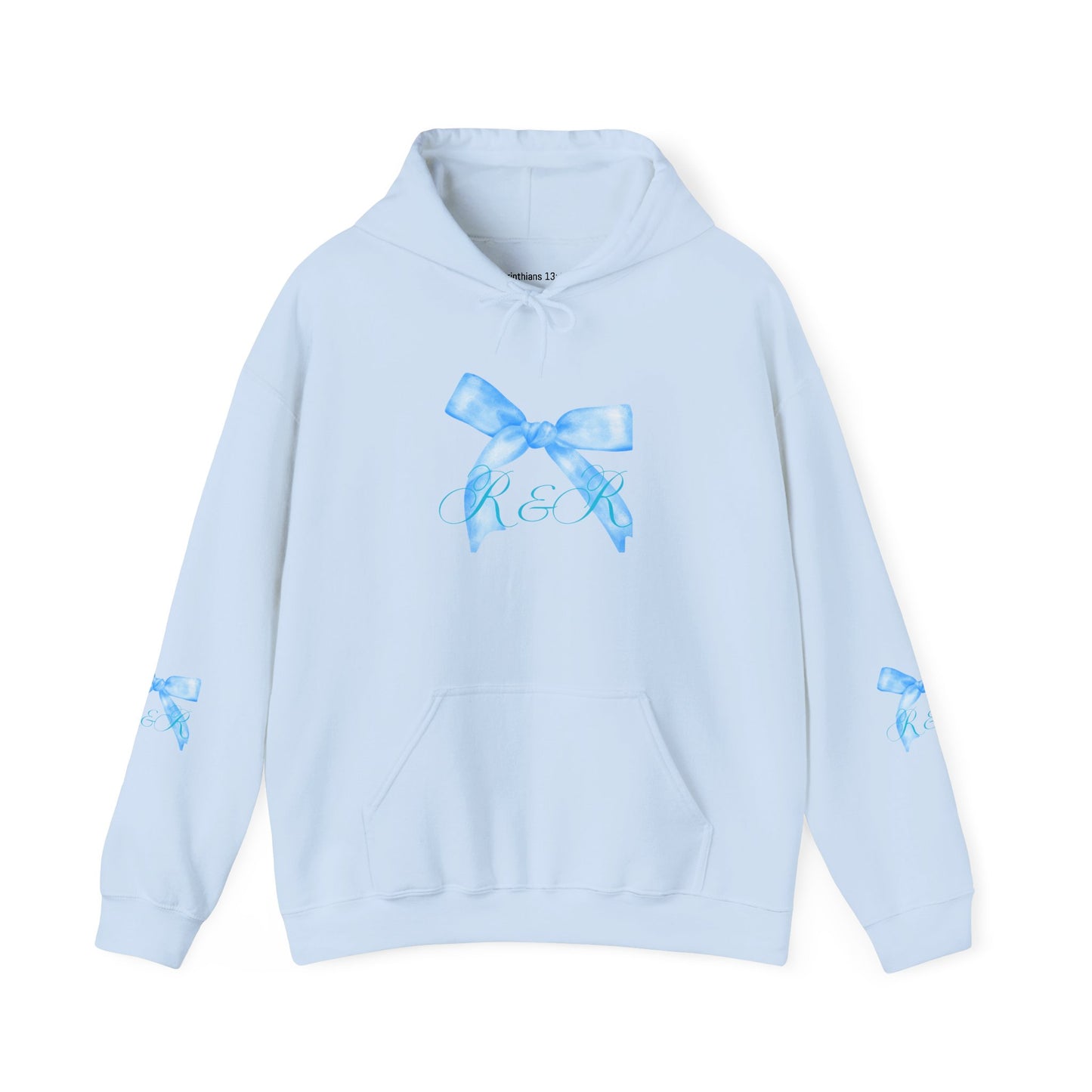 Blue R&R Bow Hoodie