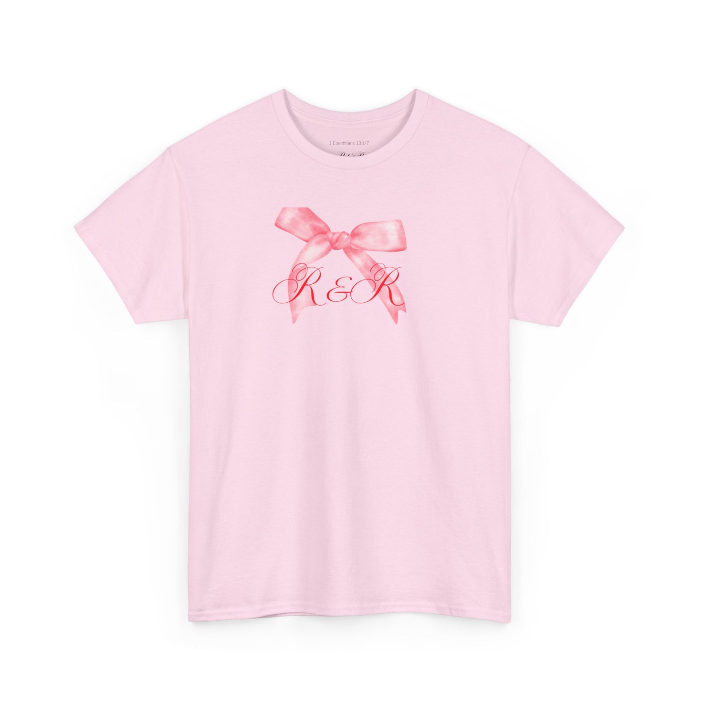 Pink RESTORED & RENEWED Bow T-Shirt