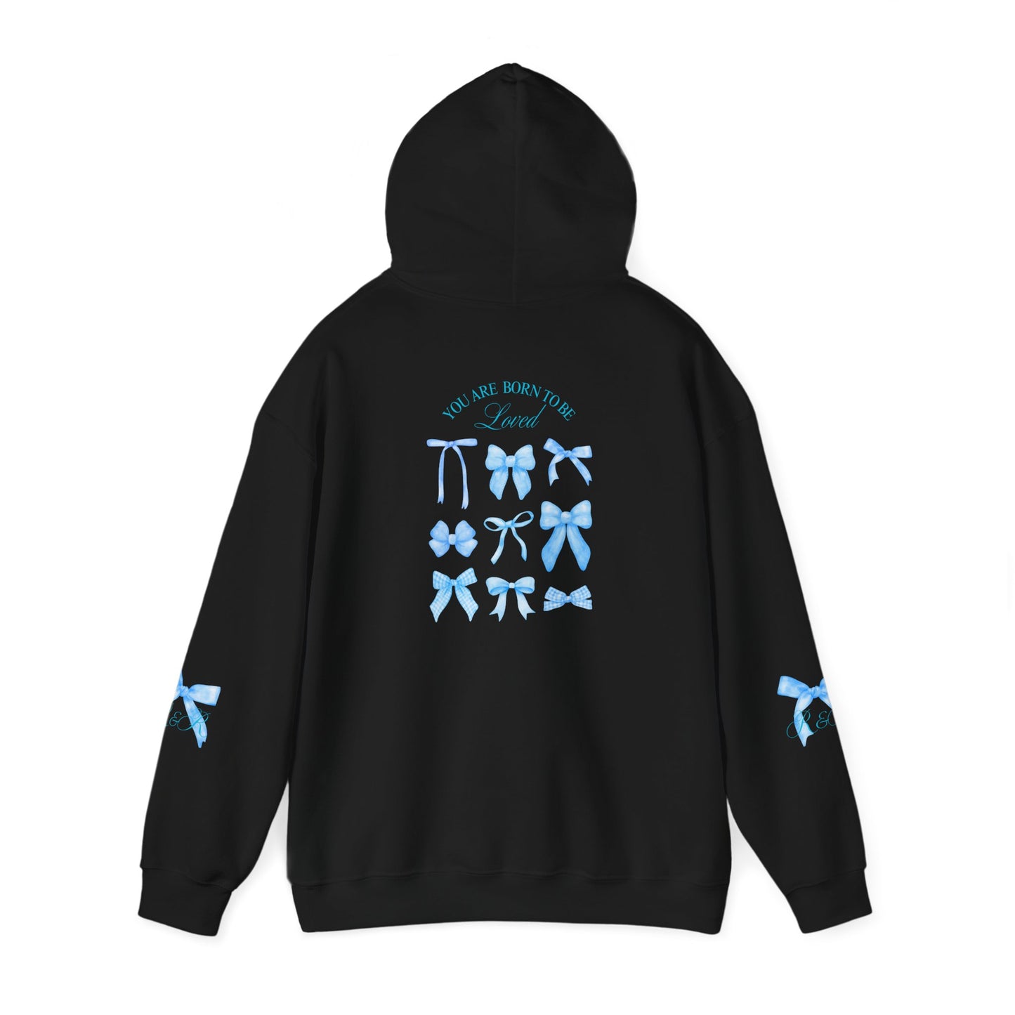 Blue R&R Bow Hoodie