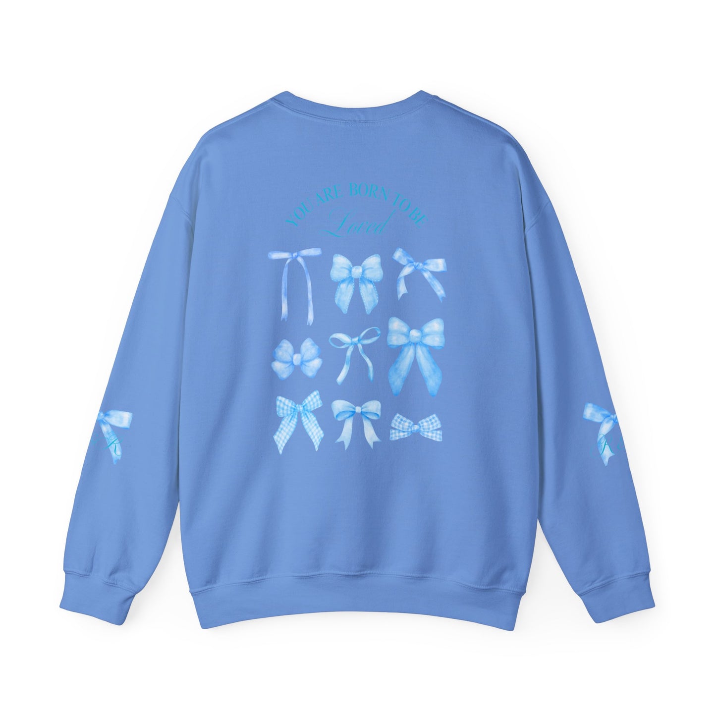 Blue RESTORED & RENEWED Bow Sweatshirt