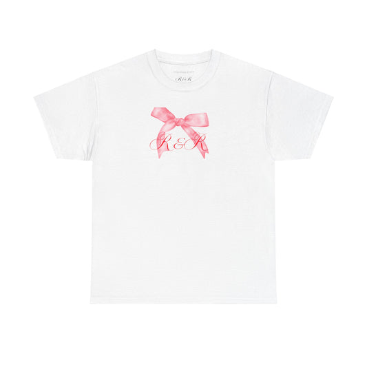 Pink RESTORED & RENEWED Bow T-Shirt