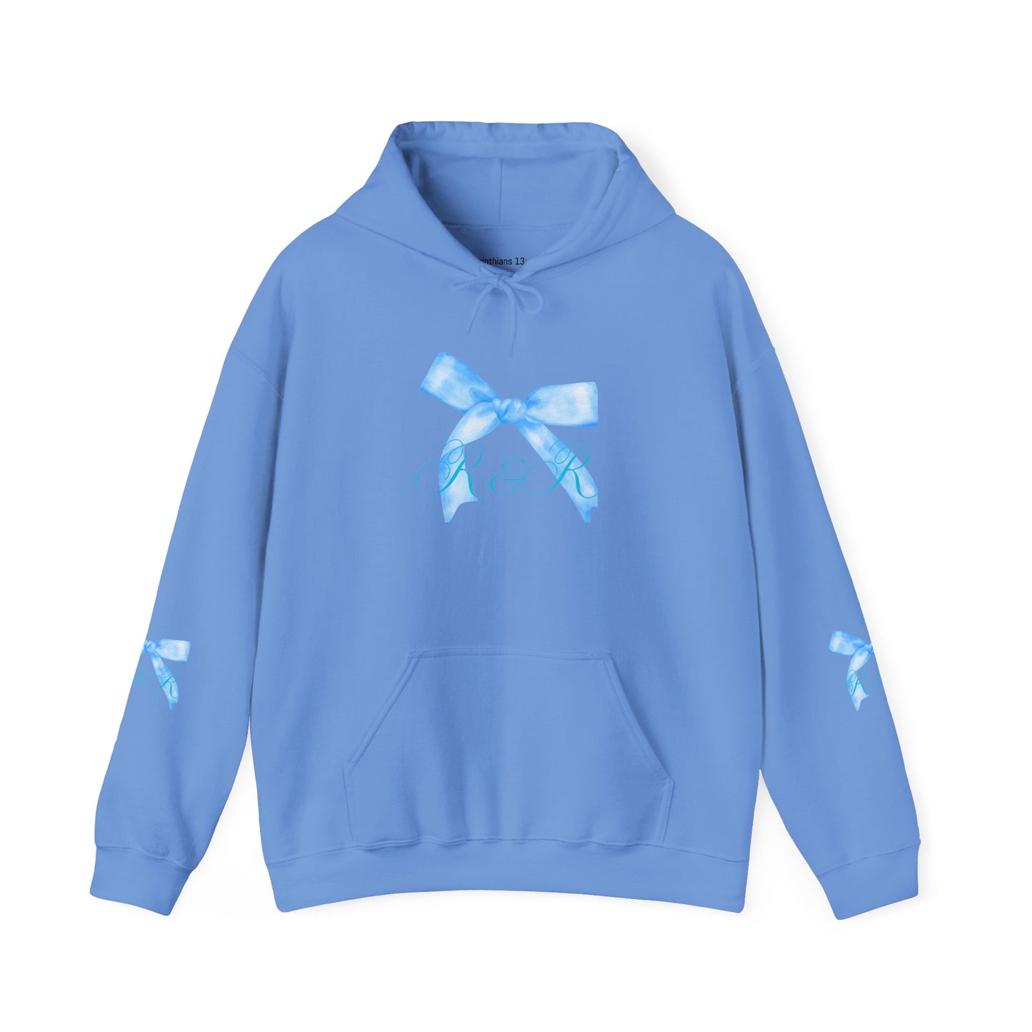 Blue R&R Bow Hoodie