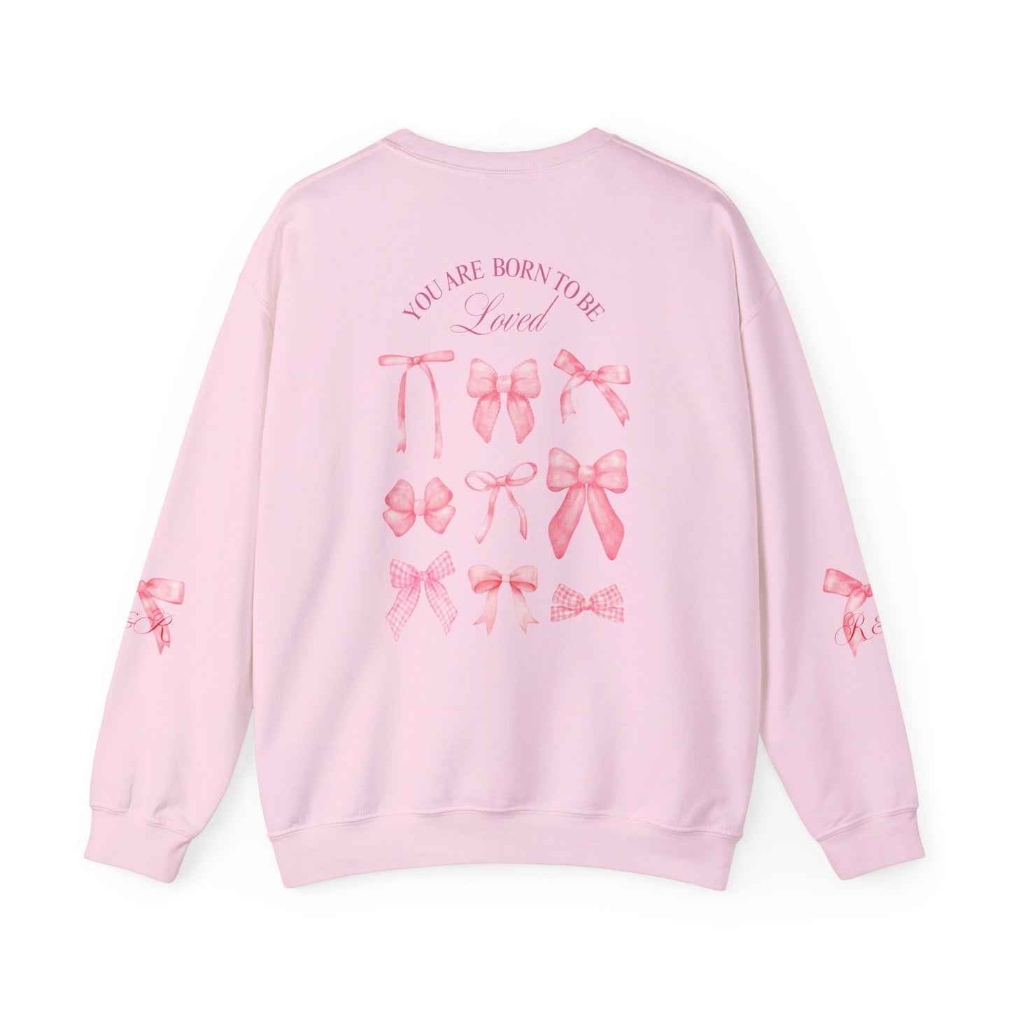 Pink RESTORED & RENEWED Bow Sweatshirt