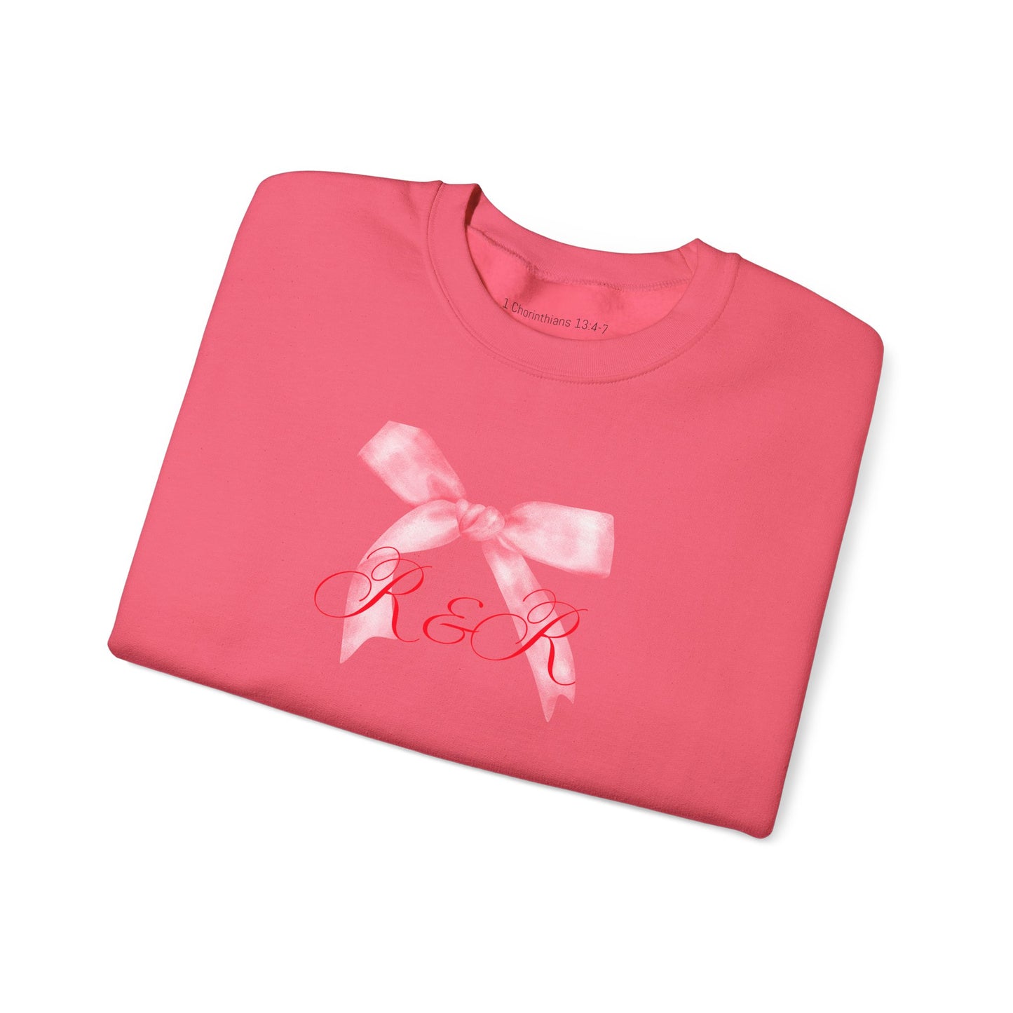 Pink RESTORED & RENEWED Bow Sweatshirt