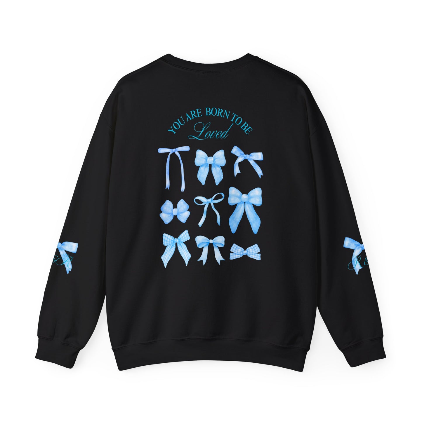 Blue RESTORED & RENEWED Bow Sweatshirt