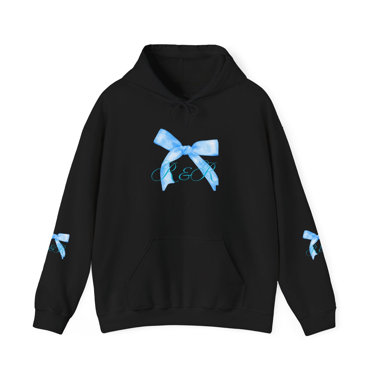 Blue R&R Bow Hoodie