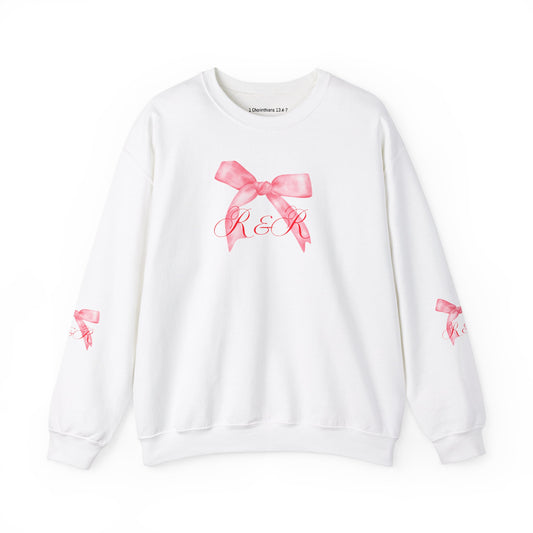 Pink RESTORED & RENEWED Bow Sweatshirt