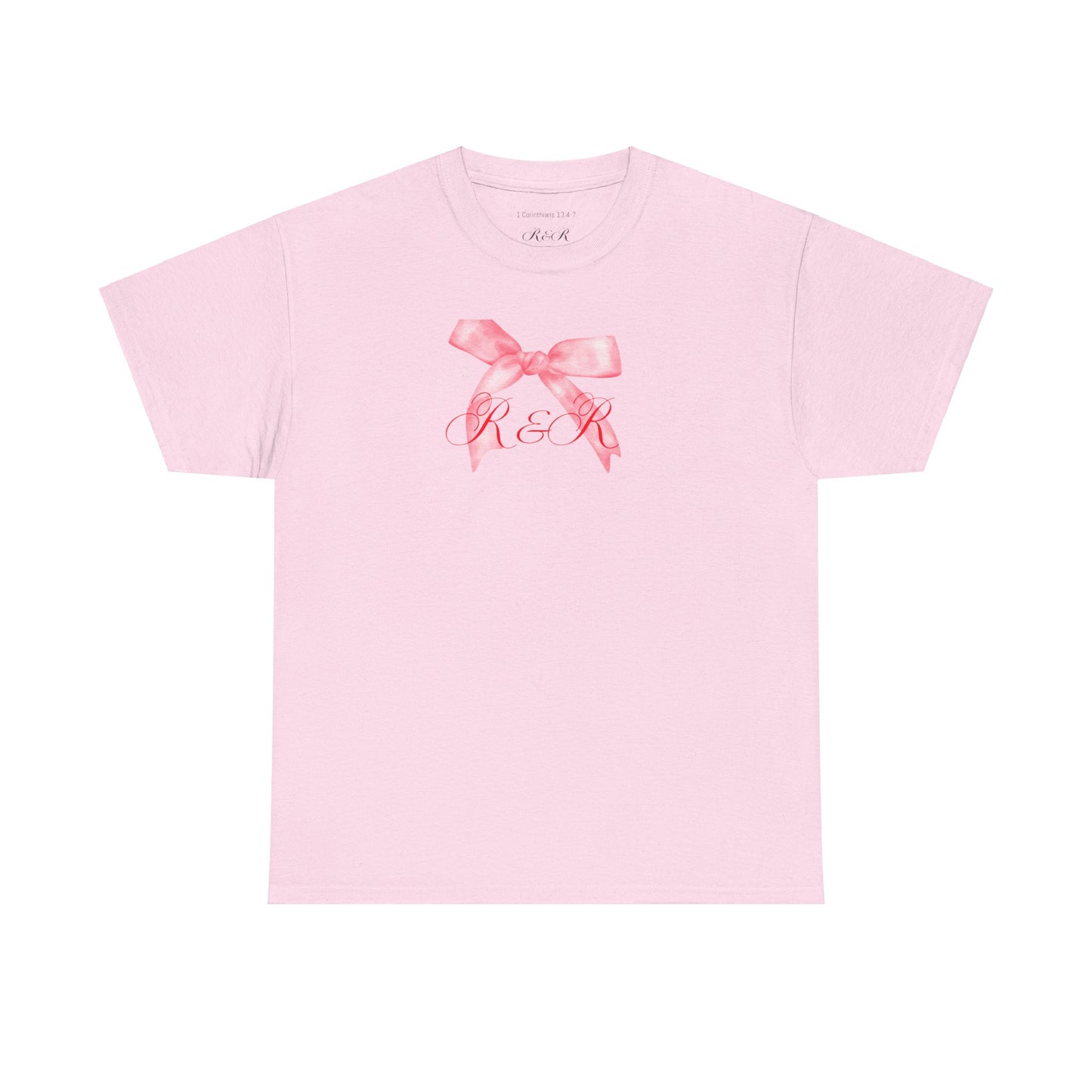 Pink RESTORED & RENEWED Bow T-Shirt