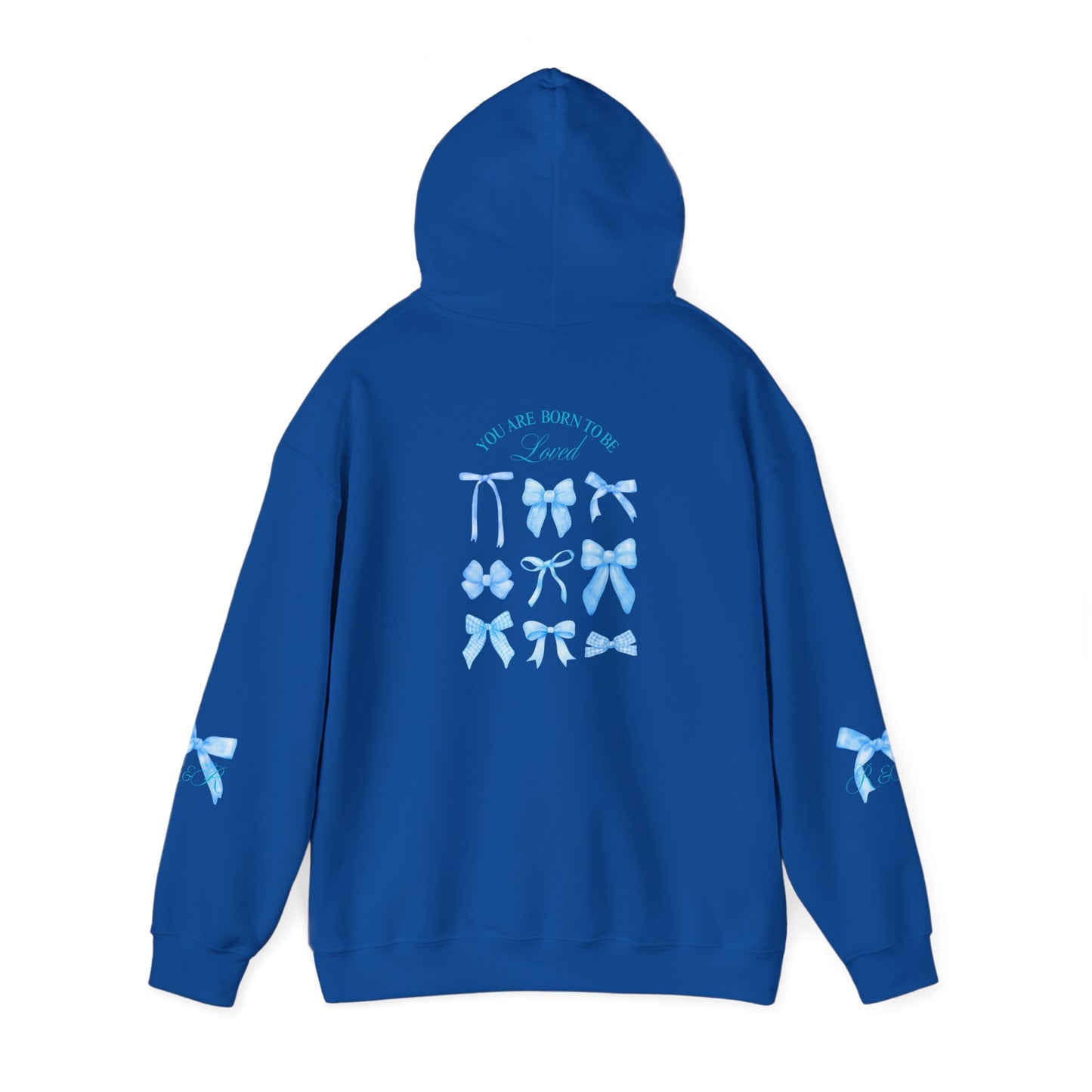 Blue R&R Bow Hoodie