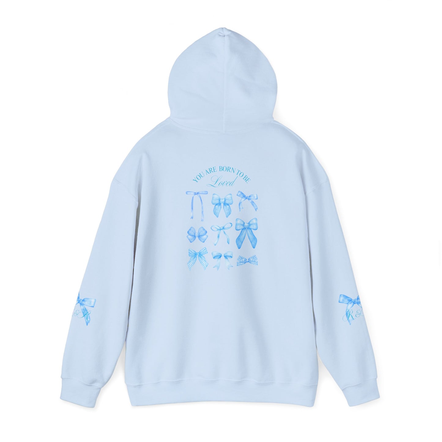 Blue R&R Bow Hoodie